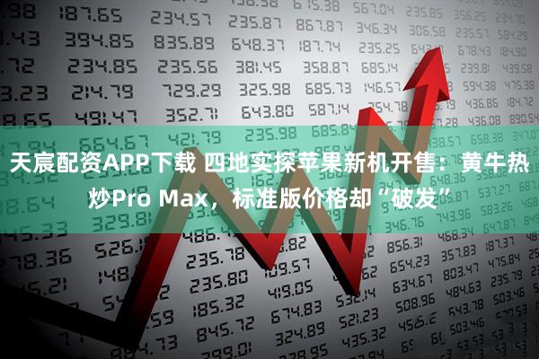 天宸配资APP下载 四地实探苹果新机开售：黄牛热炒Pro Max，标准版价格却“破发”