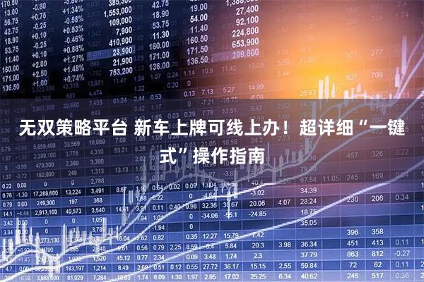 无双策略平台 新车上牌可线上办！超详细“一键式”操作指南