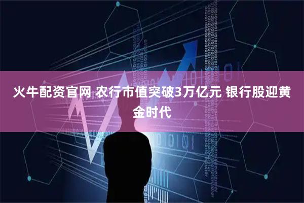 火牛配资官网 农行市值突破3万亿元 银行股迎黄金时代